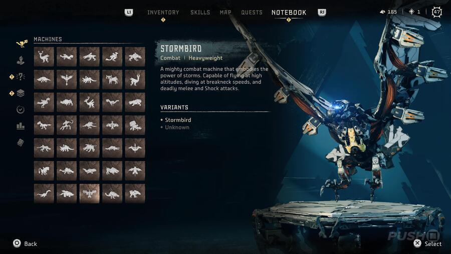 Horizon Forbidden West All Machines Strengths Weaknesses Overrides Guide PS5 PS4 Stormbird