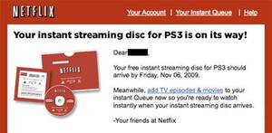 If You Signed Up For A Netflix Disc, It Should Be On Its Way.