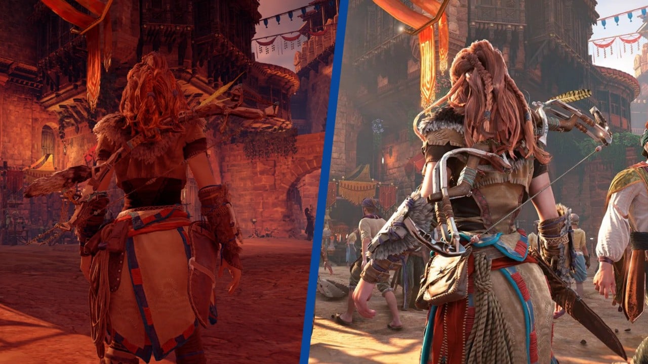 Estas comparaciones de Horizon Zero Dawn PS5 son absolutamente una locura