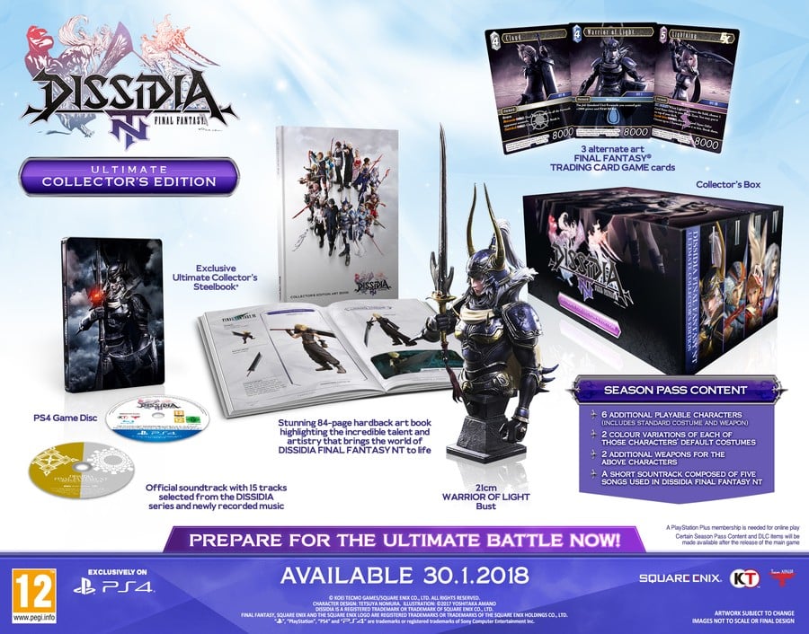 Dissidia Final Fantasy NT Ultimate Collector's Edition PS4 PlayStation 4 Competition 1