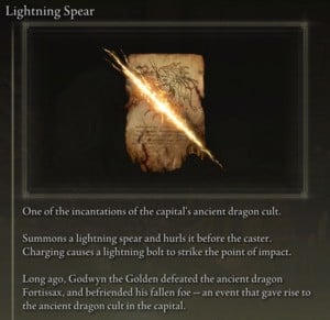 Elden Ring: Offensive Incantations - Lightning Spear