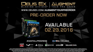 Deus Ex: Mankind Divided (PS4) 'Augment Your Preorder' Trailer