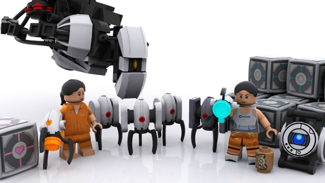 Portal 2 фигурки роботов фото 118