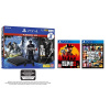 PS4 500GB with 3 PS Hits Game Bundle (PS4) (Exclusive to Amazon.co.uk) + Red Dead Redemption 2 + GTA V: Premium Edition