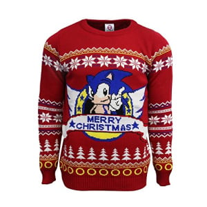 Official Classic Sonic the Hedgehog Christmas Jumper/Ugly Sweater UK L/US M