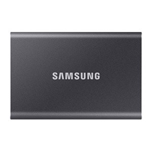 SAMSUNG T7 Portable SSD 1TB - Up to 1050MB/s - USB 3.2 External Solid State Drive, Gray (MU-PC1T0T/AM)