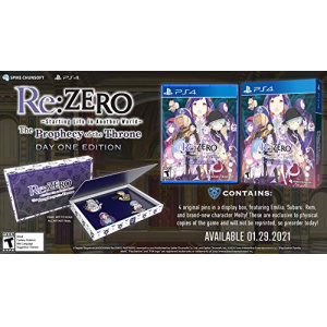 Re:ZERO – The Prophecy of the Throne Day One Edition (PS4)