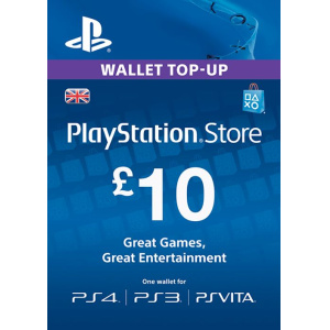 Playstation Wallet Top-Up Card - £10 (UK)