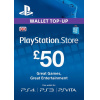 Playstation Wallet-Aufladekarte – £50 (UK)