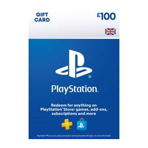 100 UK PlayStation PSN Card GBP Wallet Top Up