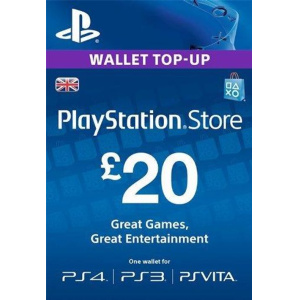 Playstation Wallet Top-Up Card - £20 (UK)