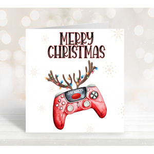 Personalised Gaming Christmas Card Game Controller