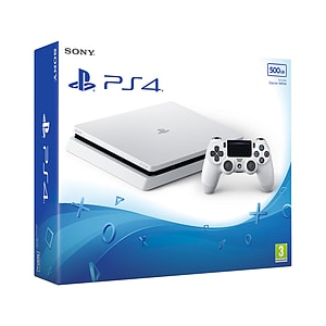 PlayStation 4 Glacier White 500GB Slim with Mass Effect Andromeda and PlayStation Plus 3 Month Membership