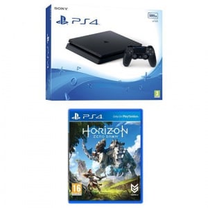 Sony PlayStation 4 Black 500GB Console + Horizon Zero Dawn