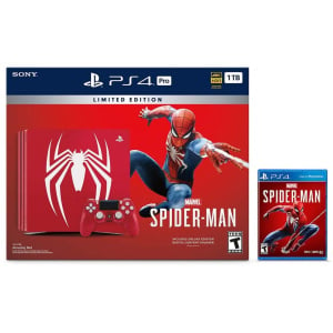 PlayStation 4 Pro 1TB Limited Edition Console - Marvel's Spider-Man Bundle