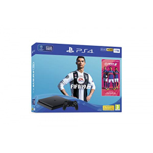 Sony PlayStation 4 1TB Console (Black) with FIFA 19
