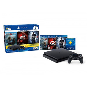 PS4 (1TB) Console Bundle with God of War, GT Sport, Uncharted 4