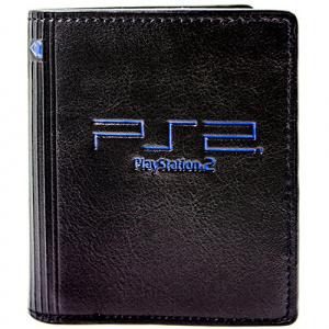 PlayStation 2 Video Game Console Black Coin & Card Bi-Fold Wallet
