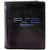 PlayStation 2 Video Game Console Black Coin & Card Bi-Fold Wallet