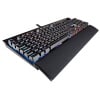 Corsair K70 LUX RGB Mechanical Gaming Keyboard (Cherry MX Red Switches, Per Key Multicolour RGB Backlighting, Aircraft Grade Aluminium Chassis, UK Layout) - Black