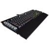 Corsair K95 Platinum RGB Mechanical Gaming Keyboard (Cherry MX Brown Switches, Per Key Multicolour RGB Backlighting, Dual-Sided Soft Touch Wrist Rest, UK Layout) - Black