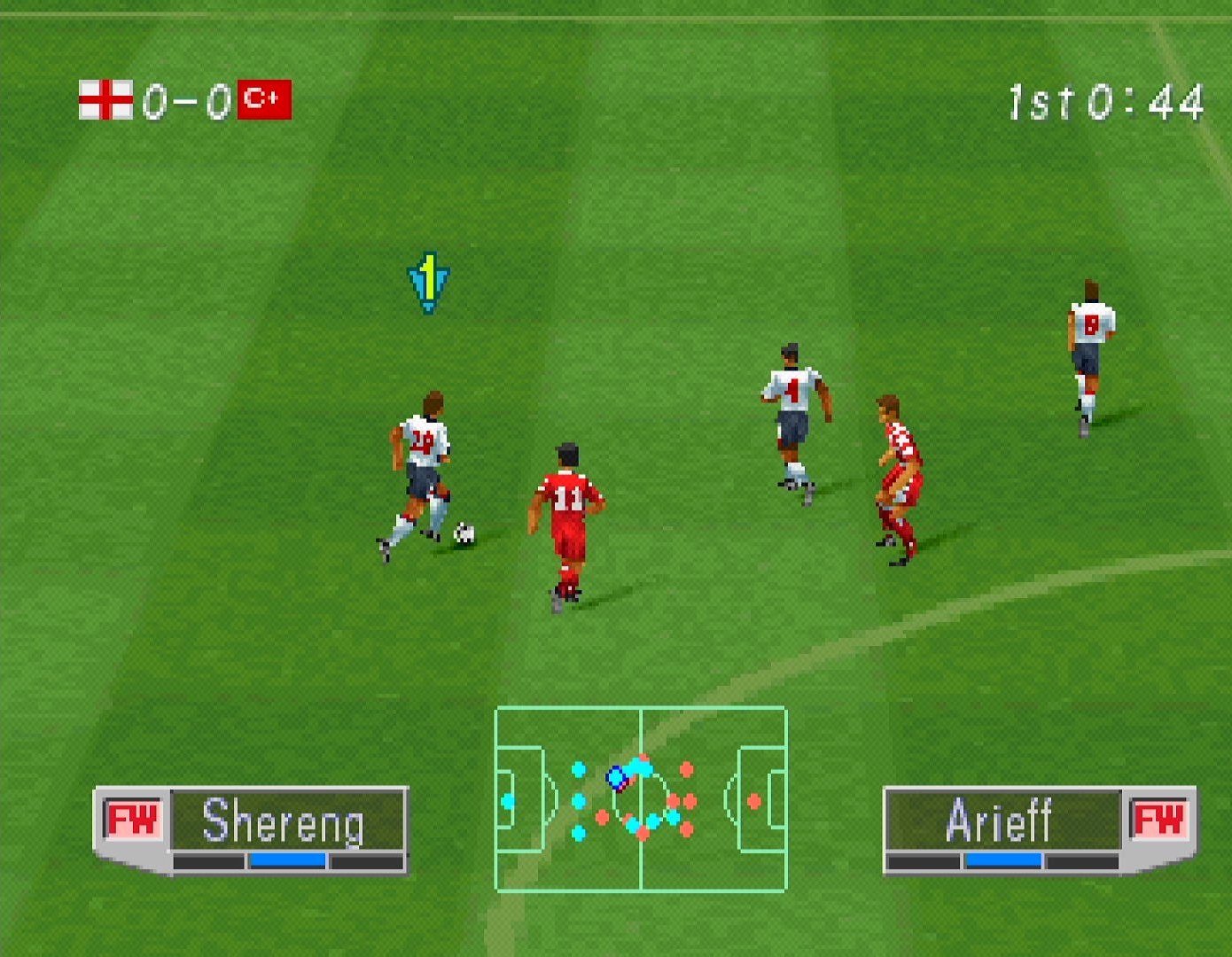 International Superstar Soccer Pro Gameplay (PSX,PsOne,Playstation) 