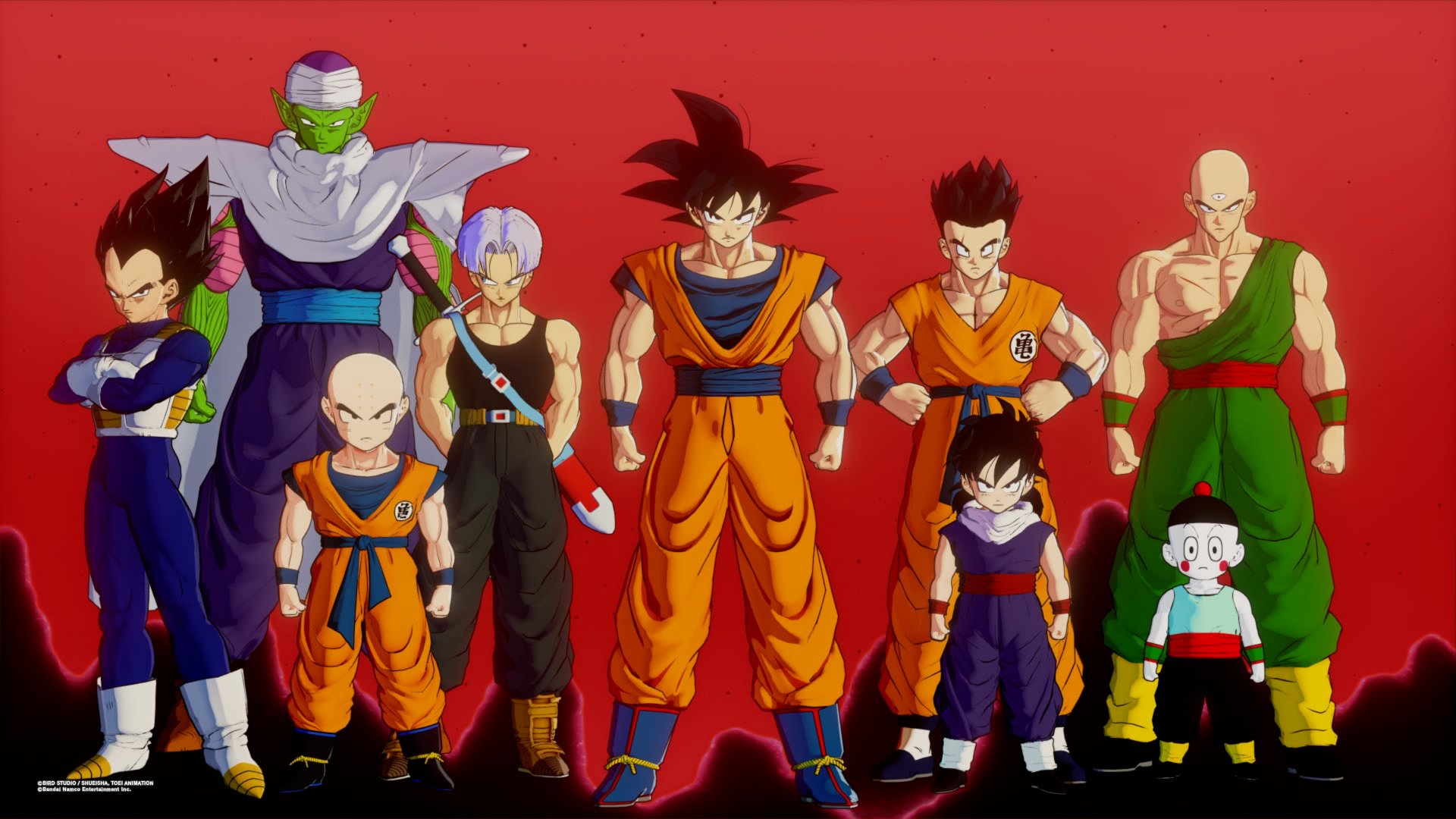 All playable characters in Dragon Ball Z: Kakarot