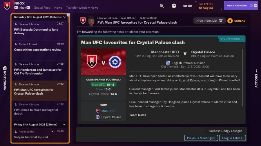 Football Manager 2024 Console Review - Screenshot 1 of 