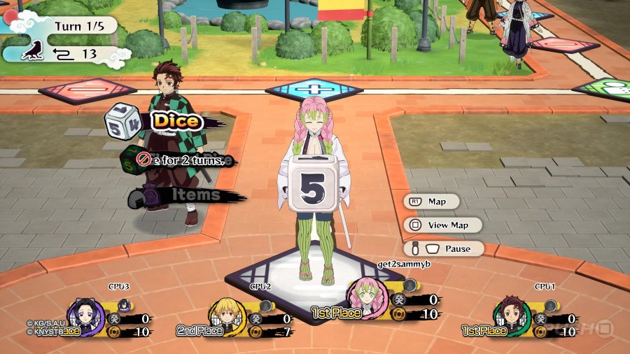 Demon Slayer: Kimetsu no Yaiba - Sweep the Board! Review - Screenshot 2 of 10