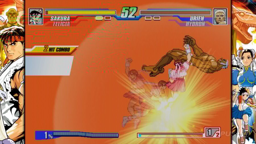 Screenshot of Capcom Fighting Collection 2 (PlayStation 4)