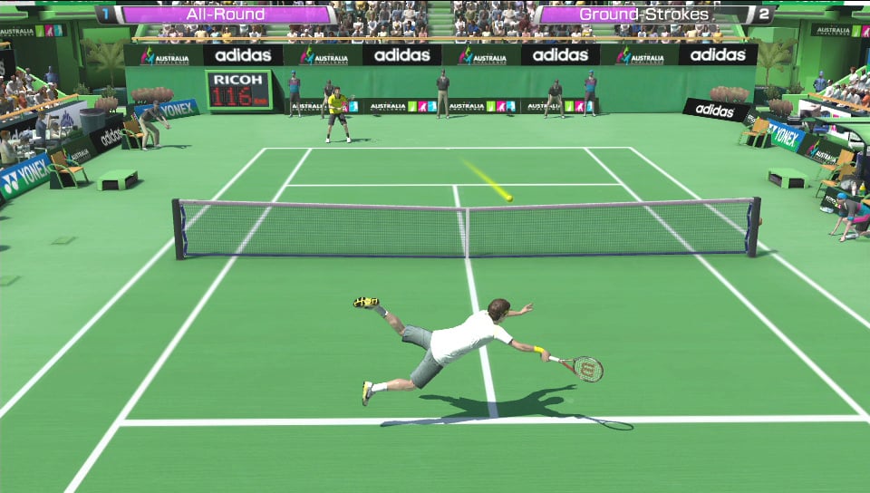 Virtua tennis 4 pc disable ball trace