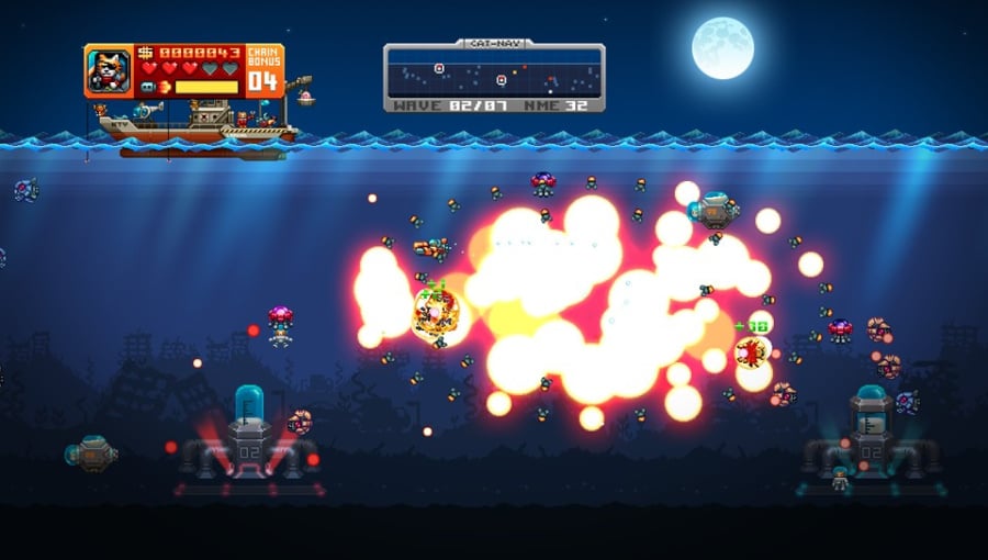 Aqua Kitty: Milk Mine Defender Review - Screenshot 3 of 4