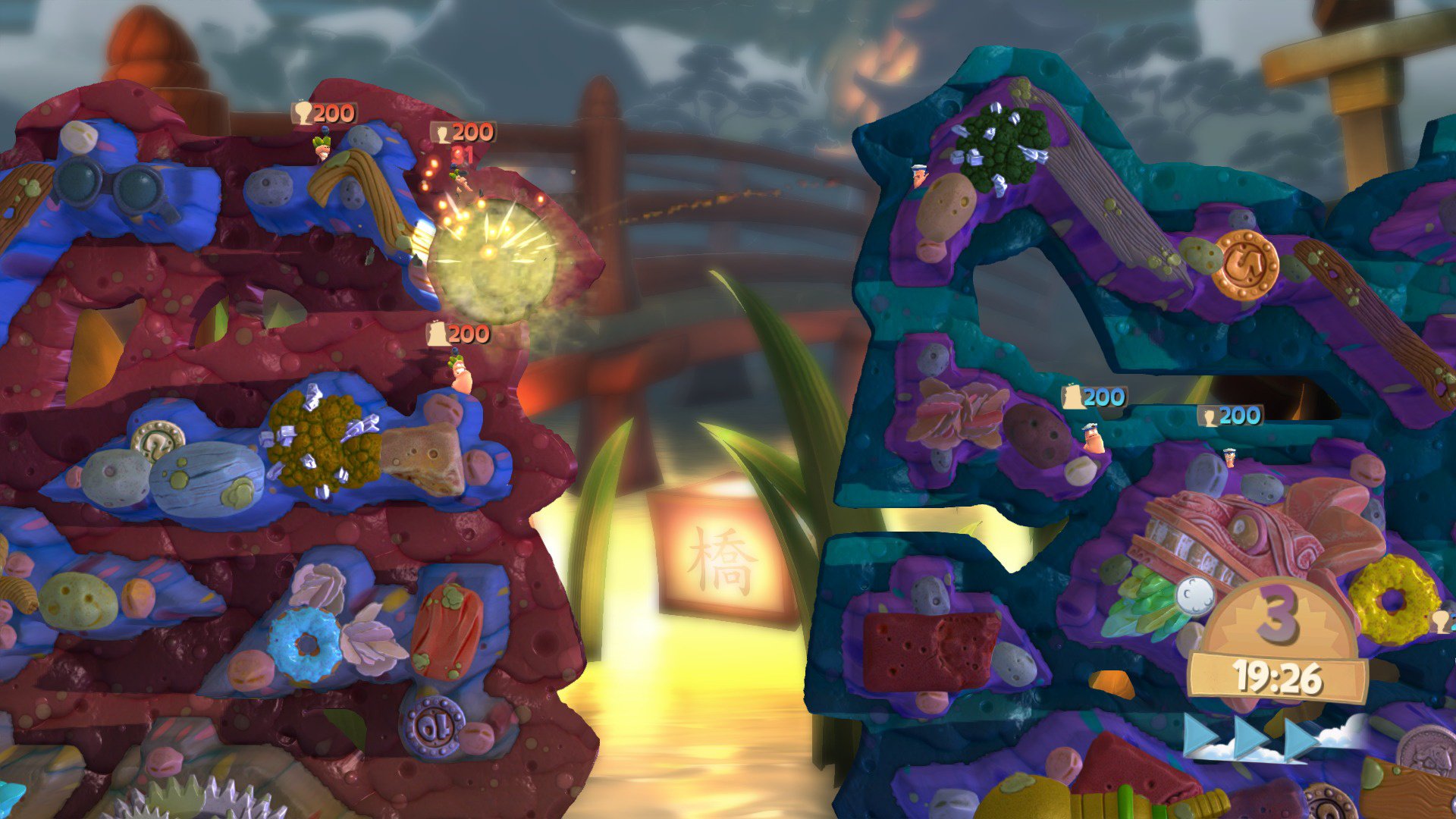 Worms Battlegrounds (PS4 / PlayStation 4) Screenshots
