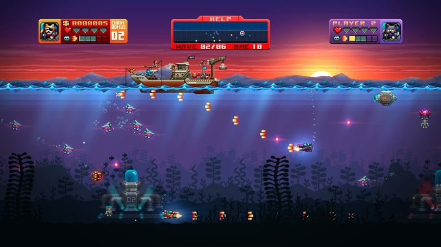 Aqua Kitty: Milk Mine Defender DX Review - Screenshot 1 of 3