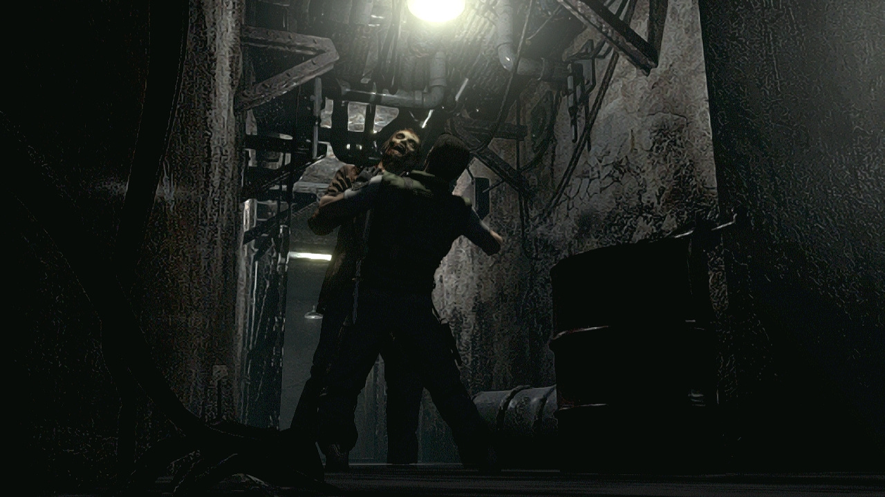 A Resident Evil HD remake on PS4 screenshot Stock Photo - Alamy