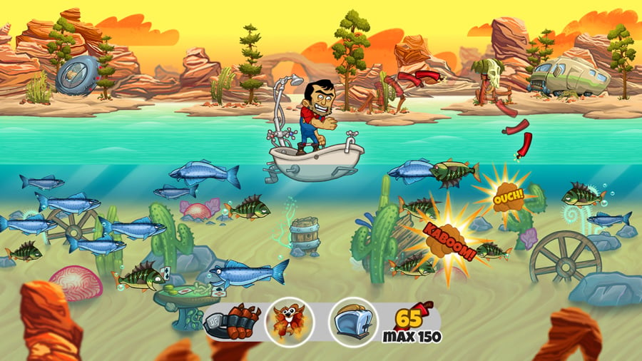 Dynamite Fishing - World Games Review - Screenshot 2 of 2