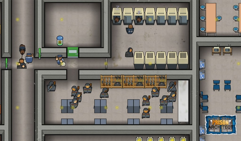 1. "Prison Architect" game review: Blue hair customization option - wide 9