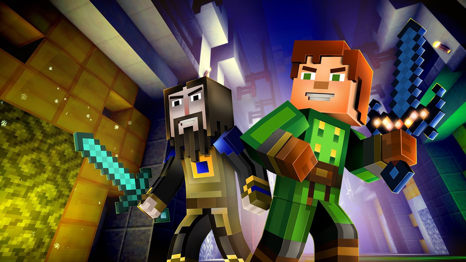 Characters and Voice Actors - Minecraft: Story Mode Season 2 Episode 4 -  Below The Bedrock 