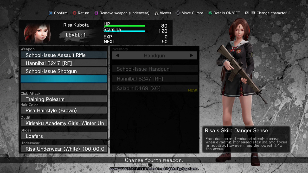 school girl zombie hunter ps4