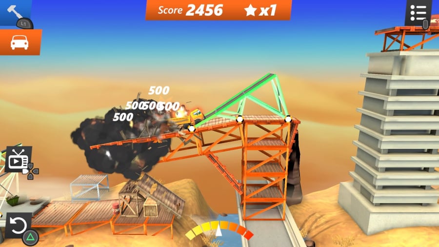 Bridge Constructor Stunts Review - Screenshot 1 of 3