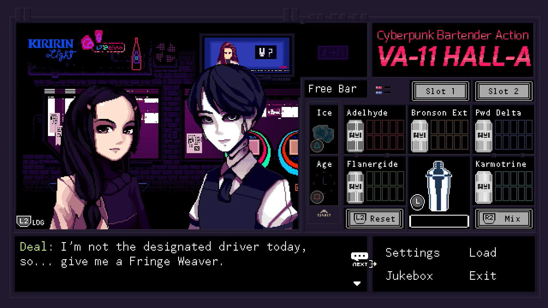Va 11 Hall A Cyberpunk Bartender Action Review Ps4 Push Square